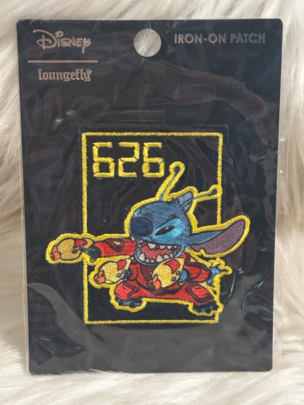 Loungefly Disney Stitch Experiment 626 Iron-On Patch NEW